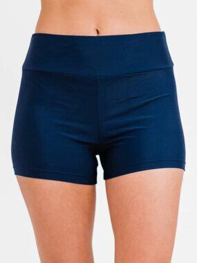 Calypsa Women Swim Shorts Navy Blue Size S